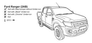 ORIS (Bosal) Ford Ranger aláfutásgátló nélküli kivitelek 2012 - (3500kg/225kg) vonóhorog 1