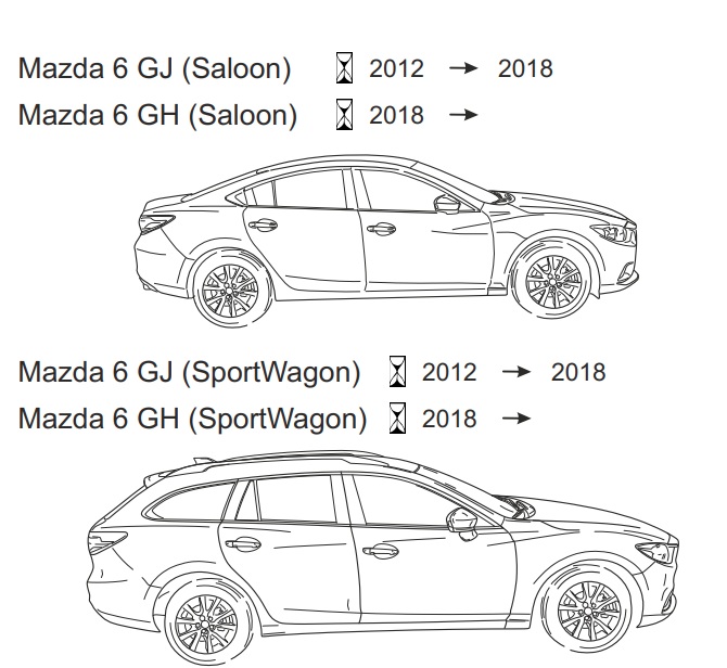 ORIS (Bosal) Mazda 6  limuzin / kombi 2012 - 2018 2018 - (1800kg/75kg) vonóhorog 1