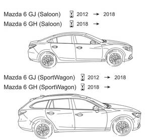 ORIS (Bosal) Mazda 6  limuzin / kombi 2012 - 2018 2018 - (1800kg/75kg) vonóhorog 1